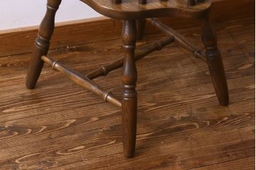 ヴィンテージ家具　ビンテージ　上品な佇まいのスティックバックチェア(椅子、ダイニングチェア)(2)