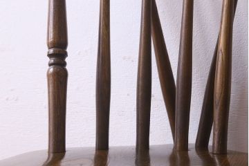 ヴィンテージ家具　ビンテージ　上品な佇まいのスティックバックチェア(椅子、ダイニングチェア)(3)