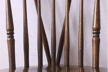 ヴィンテージ家具　ビンテージ　上品な佇まいのスティックバックチェア(椅子、ダイニングチェア)(3)