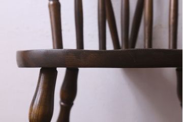 ヴィンテージ家具　ビンテージ　上品な佇まいのスティックバックチェア(椅子、ダイニングチェア)(3)