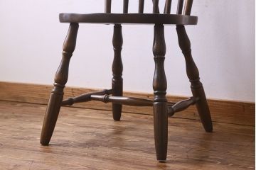ヴィンテージ家具　ビンテージ　上品な佇まいのスティックバックチェア(椅子、ダイニングチェア)(3)