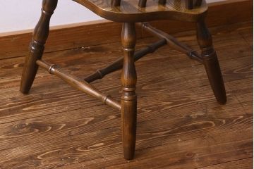 ヴィンテージ家具　ビンテージ　上品な佇まいのスティックバックチェア(椅子、ダイニングチェア)(3)