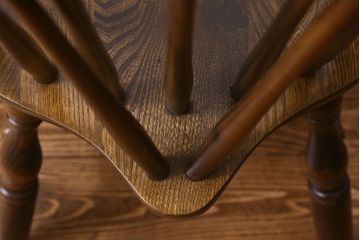 ヴィンテージ家具　ビンテージ　上品な佇まいのスティックバックチェア(椅子、ダイニングチェア)(3)