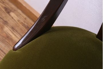 アンティーク家具　和製アンティーク　栗材　シックな雰囲気漂う回転イス(椅子、チェア、ワークチェア)