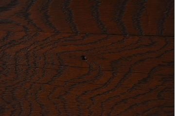 アンティーク雑貨　和製アンティーク　ナラ材　古い木味が魅力的なキャスター付きごみ箱(木箱)(1)