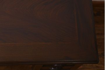 アンティーク家具　和製アンティーク　総ケヤキ材　大正ロマン香る両面両袖机(ワークデスク、在宅ワーク、在宅用)