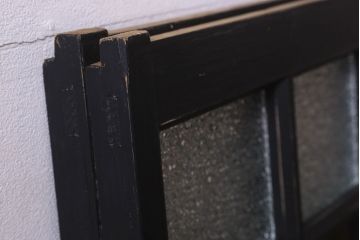 和製アンティーク　モダンな雰囲気漂うガラス戸(引き戸、建具)2枚組