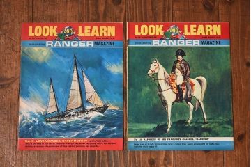 アンティーク雑貨　イギリスビンテージ　LOOK AND LEARN　週刊誌(コミック、雑誌)2冊セット