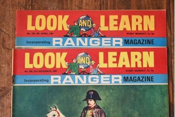アンティーク雑貨　イギリスビンテージ　LOOK AND LEARN　週刊誌(コミック、雑誌)2冊セット