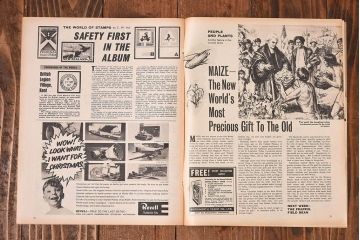 アンティーク雑貨　イギリスビンテージ　LOOK AND LEARN　週刊誌(コミック、雑誌)2冊セット(1)