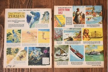 アンティーク雑貨　イギリスビンテージ　LOOK AND LEARN　週刊誌(コミック、雑誌)2冊セット(1)