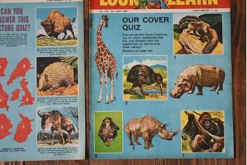 アンティーク雑貨　イギリスビンテージ　LOOK AND LEARN　週刊誌(コミック、雑誌)2冊セット(2)