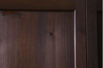 和製アンティーク　モダンな雰囲気漂うガラス入り格子帯戸(ガラス帯戸、板戸、格子戸)3枚組