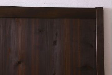 和製アンティーク　モダンな雰囲気漂うガラス入り格子帯戸(ガラス帯戸、板戸、格子戸)3枚組