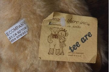 アンティーク雑貨　ビンテージ　BEARLY THERE inc.　テディベア(人形、ぬいぐるみ)(1)