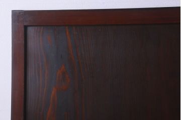 和製アンティーク　深みのある色合いが存在感を放つ板戸(引き戸)3枚組
