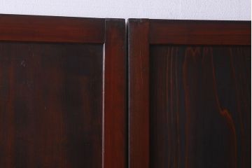 和製アンティーク　深みのある色合いが存在感を放つ板戸(引き戸)3枚組
