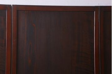 和製アンティーク　深みのある色合いが存在感を放つ板戸(引き戸)3枚組