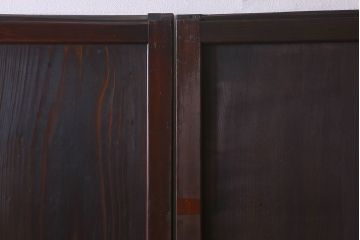 和製アンティーク　深みのある色合いが存在感を放つ板戸(引き戸)3枚組