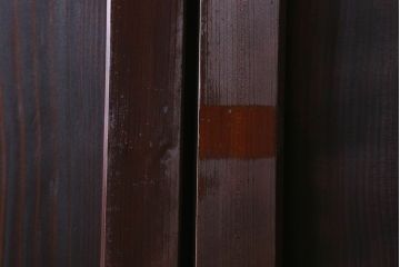 和製アンティーク　深みのある色合いが存在感を放つ板戸(引き戸)3枚組