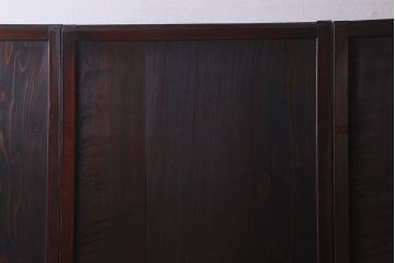 和製アンティーク　深みのある色合いが存在感を放つ板戸(引き戸)3枚組