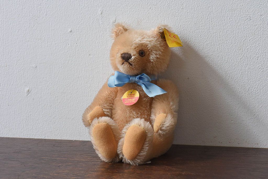 シュタイフ社ドイツ限定テディベア★レトロビンテージ古いぬいぐるみアンティークマ シュタイフ社ドイツ限定テディベア☆レトロビンテージ古い