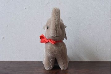 アンティーク雑貨　ビンテージ　シュタイフ社　ゾウのぬいぐるみ(人形)