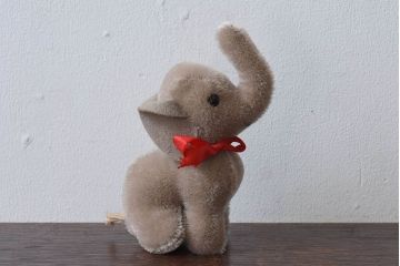 アンティーク雑貨　ビンテージ　シュタイフ社　ゾウのぬいぐるみ(人形)