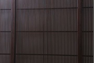 和製アンティーク　細かな格子が美しい　ガラス入り格子戸(引き戸、建具)4枚組