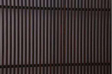 和製アンティーク　細かな格子が美しい　ガラス入り格子戸(引き戸、建具)4枚組