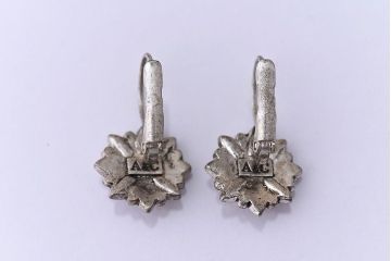 アンティーク雑貨　A&C(arts&crafts) ノルウェー　シルバーフラワーのピアス