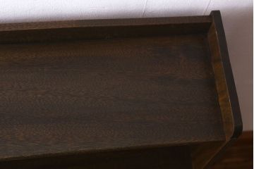 レトロ家具　昭和レトロ　ラワン材　深みのある色合いが魅力的な本棚(ディスプレイラック、飾り棚)