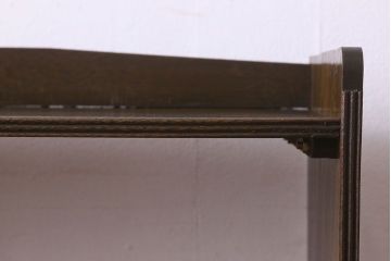 レトロ家具　昭和レトロ　ラワン材　深みのある色合いが魅力的な本棚(ディスプレイラック、飾り棚)