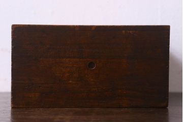 アンティーク雑貨　和製アンティーク　古い木の質感が味わい深い小引き出し(小物収納、小物入れ)