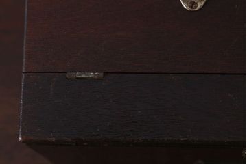 アンティーク雑貨　昭和レトロ　シックな雰囲気漂う　歯医者さんの古い往診箱(小引き出し、裁縫箱、小物収納)