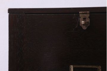 アンティーク雑貨　昭和レトロ　シックな雰囲気漂う　歯医者さんの古い往診箱(小引き出し、裁縫箱、小物収納)