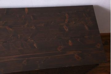 アンティーク家具　和製アンティーク　観音開き戸!総桐材の脚付きタンスローチェスト(引き出し、衣装箪笥、桐箪笥、桐たんす)