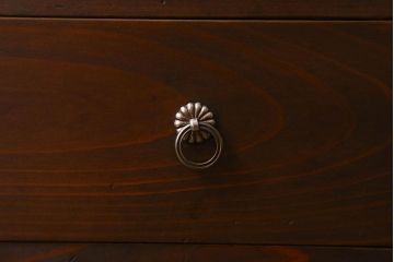 アンティーク雑貨　和製アンティーク　慳貪扉付き　シックな雰囲気漂う小引き出し(小物収納、小物入れ)