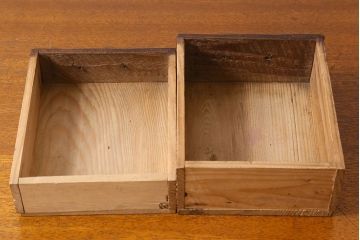 アンティーク雑貨　和製アンティーク　栗材　懐かしい雰囲気漂う古い針箱(小引き出し)