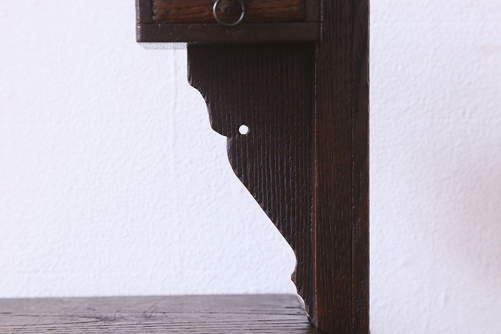 アンティーク雑貨　和製アンティーク　栗材　懐かしい雰囲気漂う古い針箱(小引き出し)