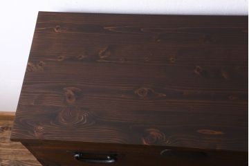 アンティーク家具　和製アンティーク　棚と脚付き!和モダンなチェスト(引き出し、衣装箪笥)