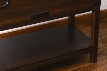 アンティーク家具　和製アンティーク　棚と脚付き!和モダンなチェスト(引き出し、衣装箪笥)