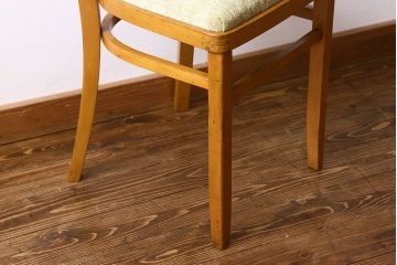 ヴィンテージ家具　イギリスビンテージ　温かみのある雰囲気漂うブナ材のチェア(椅子、ダイニングチェア、イス、英国)(1)(R-026415)