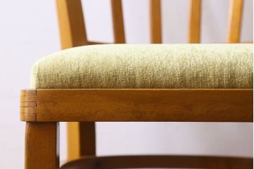 ヴィンテージ家具　イギリスビンテージ　温かみのある雰囲気漂うブナ材のチェア(椅子、ダイニングチェア、イス、英国)(2)(R-026416)