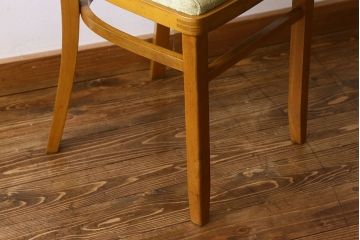 ヴィンテージ家具　イギリスビンテージ　温かみのある雰囲気漂うブナ材のチェア(椅子、ダイニングチェア、イス、英国)(2)(R-026416)