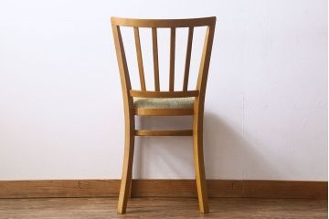 ヴィンテージ家具　イギリスビンテージ　温かみのある雰囲気漂うブナ材のチェア(椅子、ダイニングチェア、イス、英国)(2)(R-026416)