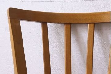 ヴィンテージ家具 イギリスビンテージ 温かみのある雰囲気漂うブナ材のチェア(椅子、ダイニングチェア、イス、英国)(2)(R-026416)