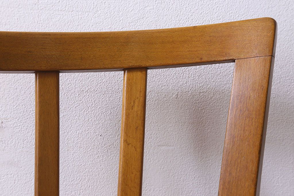 ヴィンテージ家具 イギリスビンテージ 温かみのある雰囲気漂うブナ材のチェア(椅子、ダイニングチェア、イス、英国)(2)(R-026416)