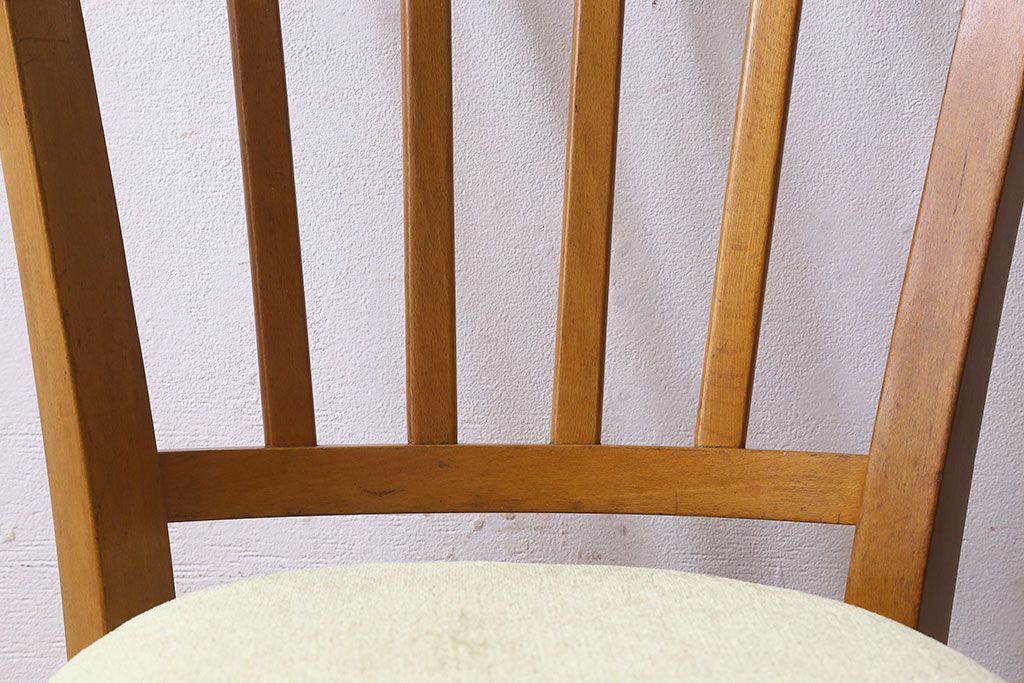 ヴィンテージ家具 イギリスビンテージ 温かみのある雰囲気漂うブナ材のチェア(椅子、ダイニングチェア、イス、英国)(2)(R-026416)