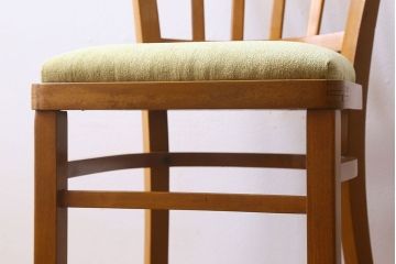 ヴィンテージ家具 イギリスビンテージ 温かみのある雰囲気漂うブナ材のチェア(椅子、ダイニングチェア、イス、英国)(2)(R-026416)